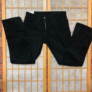Levi black corduroy pants 31/30
